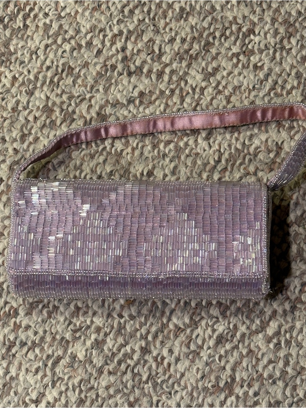 Lilac evening bag